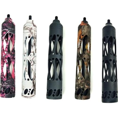 8Inches Compound Bow Stabilizer Shock Absorber Aluminum Alloy Machining for Compound Bow Archery Hunting Shooting