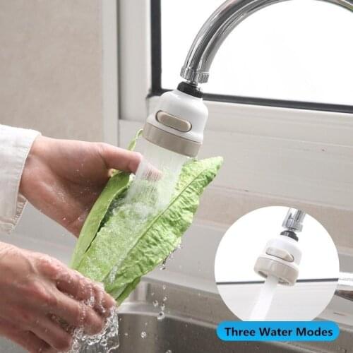Three-speed Adjustment 360 Rotating Faucet Booster Kitchen Faucet Water Filter Nozzle Water Saver