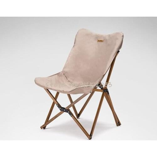 Outdoor portable aluminum alloy folding fishing chair stool field camping backrest recliner