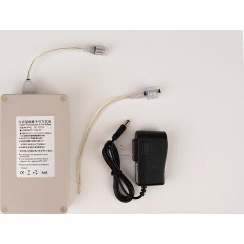 Waterproof DC 12V 12000mah Capacity Rechargeable Li-ion Battery Durable Use Lithium-ion Batteries Charger for CCTV Camera