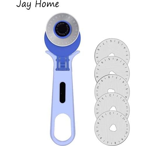 45mm Rotary Cutter with Safety Lock Sewing Craft Patchwork Roller Cutter Quilting Sewing Tools for Fabric Cloth Leather Cutting