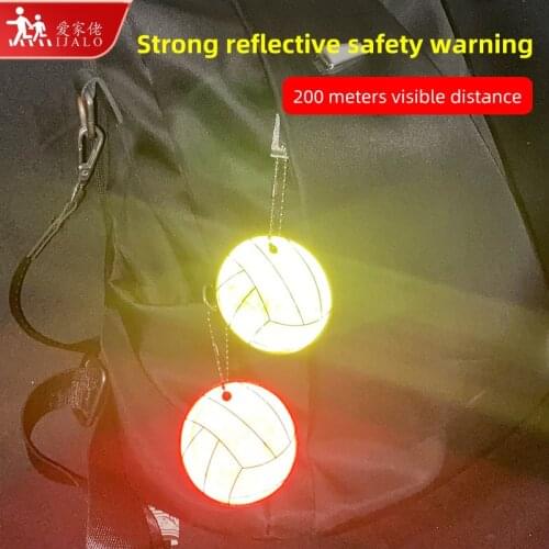 Volleyball Keyrings Reflective keychain bag pendant accessories for traffic safety