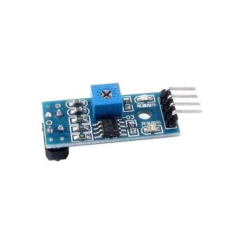 3.3-5V Blue PBC FC-03 1 Channel Slotted Optical Switch Speed Sensor Module