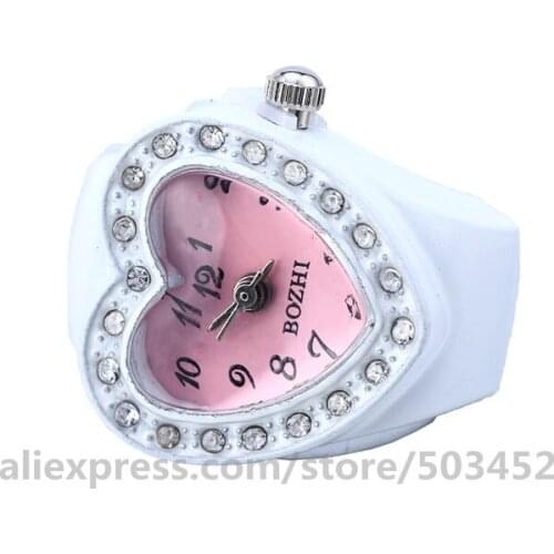 100pcs/lot 2250 Heart Ladies watches Wholesale Diamond Ring Reloj Clock For Women Factory Price Alloy Womens Watch