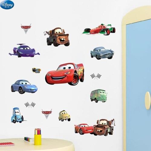 3D Cars Wall Decals Muurstickers for Kids Room Decoracion Casa Stickers Ozdoby Do Pokoju Home Decoration Accessories for Bedroom