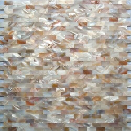 Seamless natural freshwater mother of pearl mosaic tile for home decoration backsplash and bathroom 1 square meter/lot AL054
