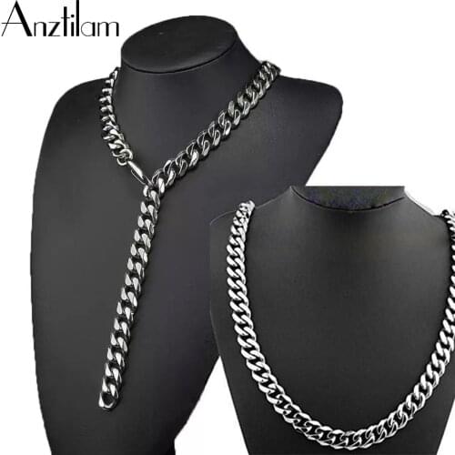 19MM Stainless Steel Chain For Men Silver Color Cuban SM Chain Fashion Xxxtentacion R.I.P Choker Rapper Hip Hop Jewelry