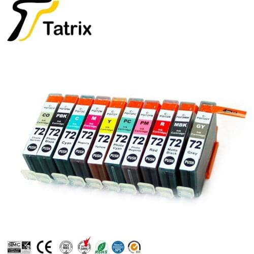 Tatrix PGI72 PGI-72 Color Compatible Printer Ink Cartridge for Canon PIXMA Pro-10 Pro 10 PRO-10S PRO 10S