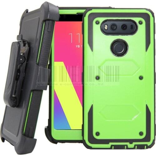 For LG V20 Heavy Duty Armor Case Holster Belt Clip 360 Degree Back Kickstand Shockproof Hybrid Hard Phone Case Cover For LG V20