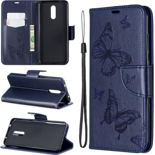 For NOKIA1 3.2 PU Leather butterfly Painted case For NOKIA3.2 Luxury Ultra Thin Flip Stand Wallet cases