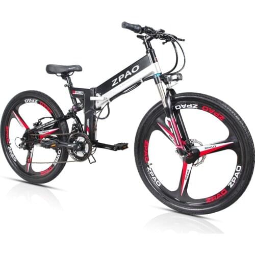 Huakaii 26 Inch Folding Electric Bicycle 48V 10.4Ah Lithium Battery folding ebike 350W Mountain Electric Bike for Adults e bike