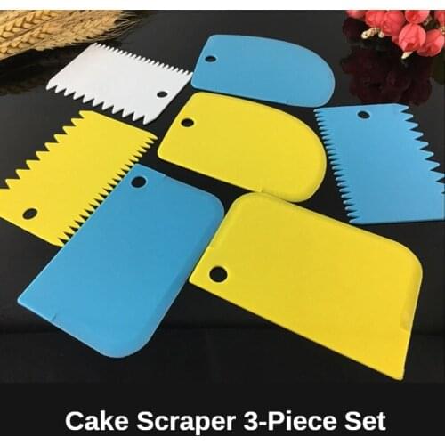 Cake Decorating Tools Baking Accessories 3 Pcs Set Cake Scraper Suitable for Pastry Bag Pastry Nozzles Cake Making Piping Bag