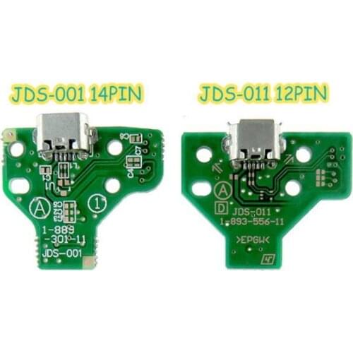JDS-055 050 001 011 030 040 USB Charging Port Socket Power Charger Board 12PIN Cable for Playstation 4 PS4 Pro Controller