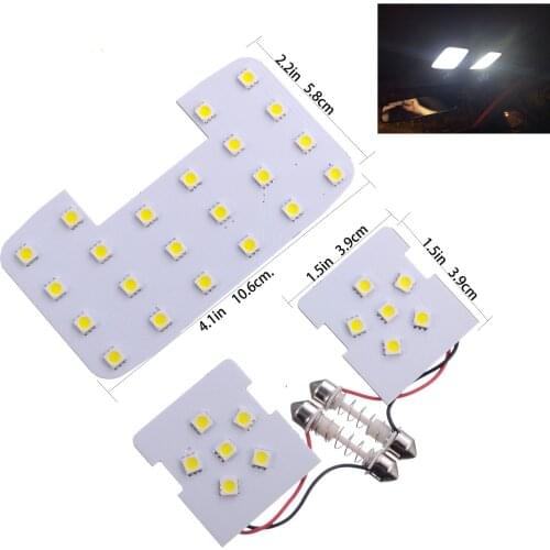 For KIA RIO K2 2006-2017 Hyundai Solaris Accent Interior Lights Dome Map Roof LED Lamps Reading Lamp Trunk Canbus Bulbs Panel