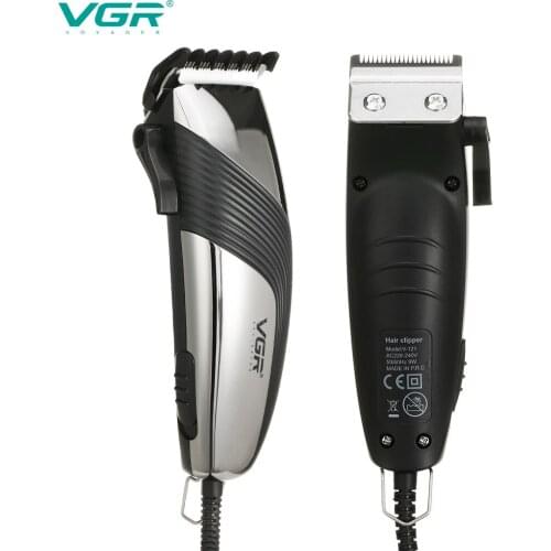 VGR 121 Hair Clipper Professional Personal Care Electric Clippers Trimmer For Men Shaving Salon Plug-in Set Barber VGR V121