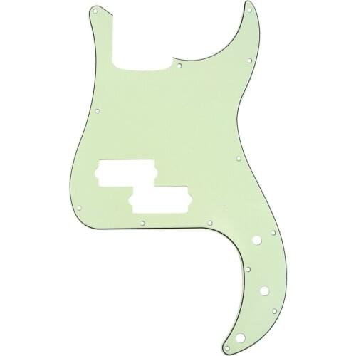 Musiclily 13 Hole P Bass Pickguard for Fender American/ Mexican Standard Precision Bass, 3Ply Mint