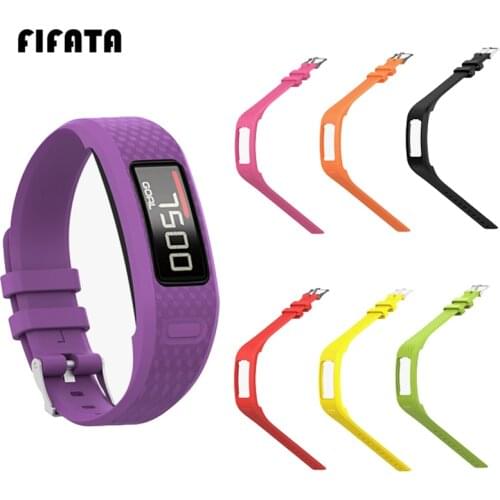 FIFATA Soft Silicone Strap For Garmin Vivofit 1 Colorful Replacement Rubber Smart Watch Band For Garmin Vivofit 2 Bracelet