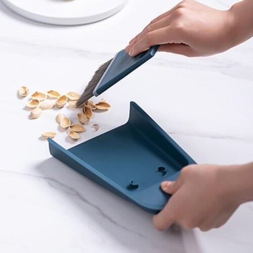 Mini Desktop Sweep Cleaner Brush Broom Dustpan Home Use Desktop Cleaning Cleaning Tool