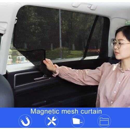 New Magnetic Car Curtain Auto Side Window Sun Shade UV Protection Curtain Car Blinds For Bmw Golf Ford Jeep Renegade Accessories