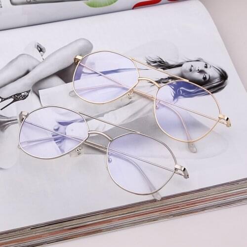 Round Metal Glasses Frame Men Women Nearsighted Prescription Optical Myopia Glasses Retro Decorative Glasses for Men Women