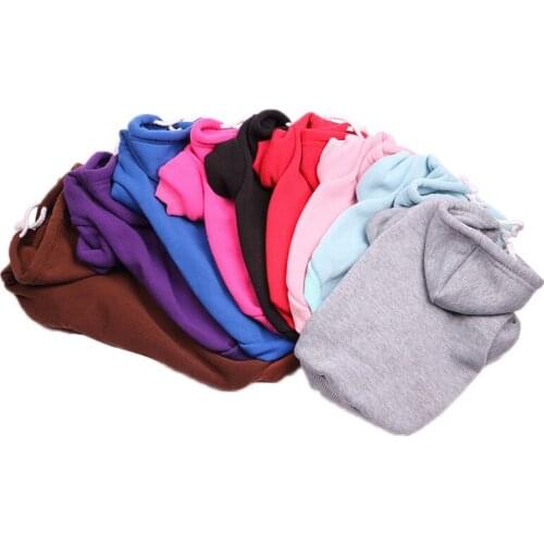 Pet Dog Medium and Small Clothes Multi-Color Dog Coat Pet Four Feet with a Hat to Keep Warm Sweater Clothes Autumn and Winter