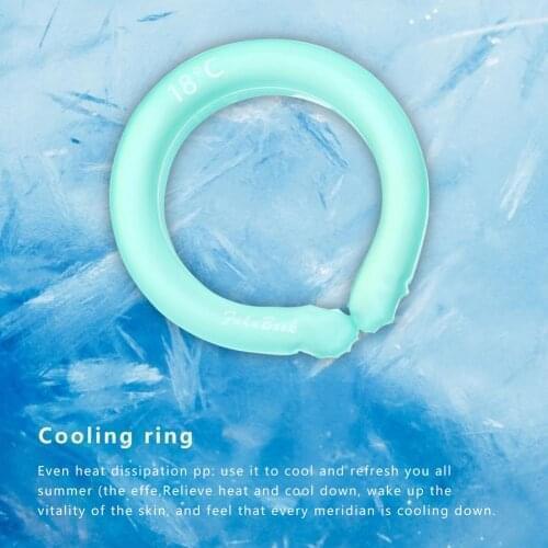 Summer Neck Cooling Ring Ice Cushion Tube Heatstroke Prevention Cooling Tube Ice Cushion Chill Cycling Running Outdoor Equipment