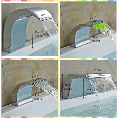 Wholesale And Retail Promotion Chrome Finish Bathrom Tub Faucet Spout Deck Mount