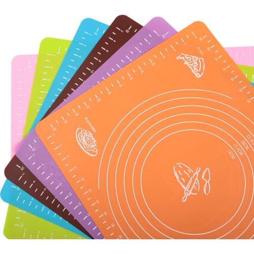 Silicone Dough Kneading Scale Mat Heat Proof Mat Placemat High Temperature Resistant Non-Slip Silicone Mat Baking Accessories