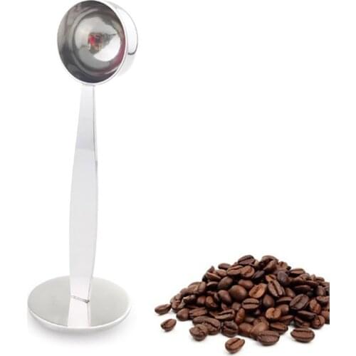 Tampers Stainless Steel Two-in-one Coffee Spoon Press Dual-use Coffee Spoon Coffee Powder Spoon Press Powder Hammer Coffeeware