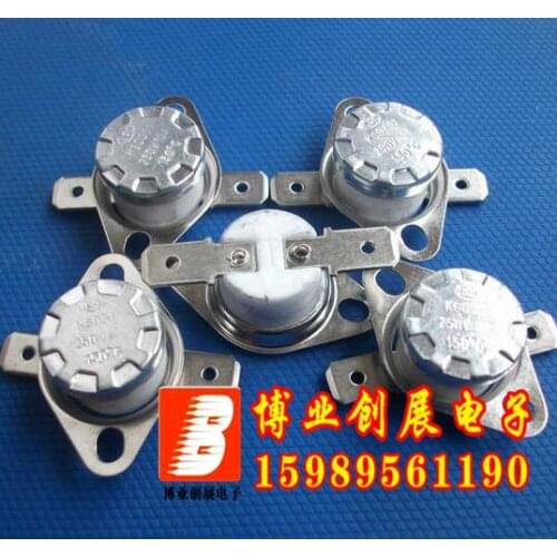 5pcs/Thermostat KSD301 300 Degrees Celsius 10A250V Normally closed (N.C) Ceramics Temperature control switch