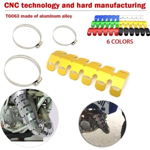 Universal Motorcycle Exhaust Muffler Pipe Leg Protector Heat Shield Cover For 50 65 85 SX XC 125 EXC 400 450 XC-W 105 200 XC