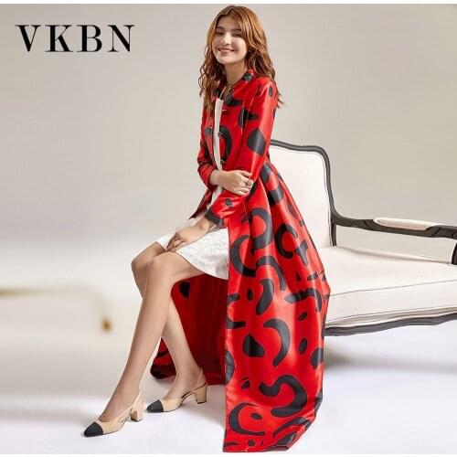 VKBN Women's Long Trench Coats