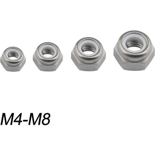 Xingxi M4 M5 M6 M8 Titanium Nut Nylon Lock Hex Nuts for Bicycle Motorcycle Fasteners