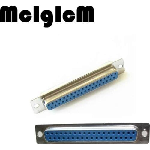 10PCS DB37 Female/male Plug Connector 37P 37Pin Solder Type Serial Port Adapter SR232 2 LINE Connector