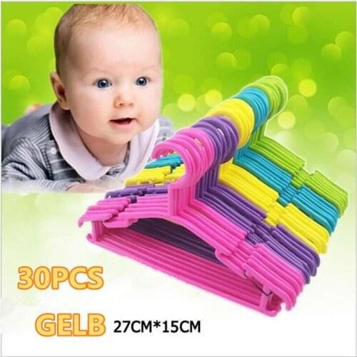 10pcs/Lot Kids Clothes Hangers Portable Multifunction Hook Design Outdoor Clothes Drying Rack For Children Plastic Baby Hangers