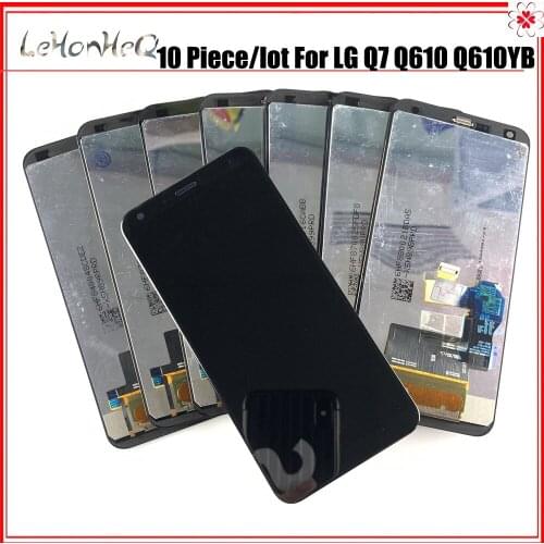 10 Piece/lot 5.5"100% New Display For LG Q7 LCD Display Touch Screen Digitizer Replacement Frame For LG Q7 LCD Q610 LCD