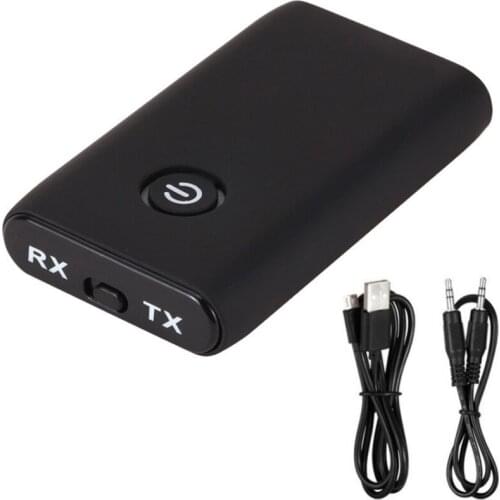 2 In 1 Bluetooth 5.0 Transmitter Receiver 3.5mm PC TV Car Audio Speaker 3.5mm AUX HIFI Music Audio Adapter Headphones Car Stereo