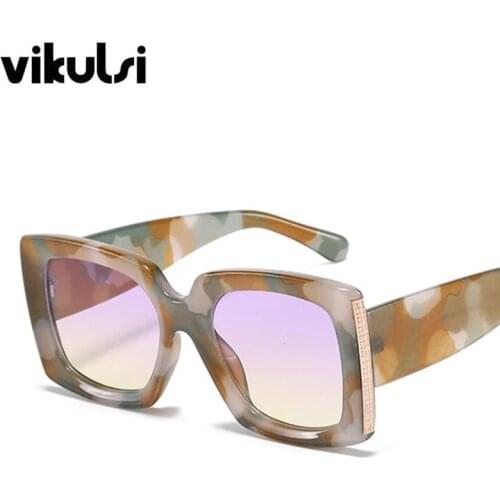 2020 Fashion Retro Square Sunglasses Women Vintage Brand Design Oversized Sun Glasses Female Men Shades Oculos UV400