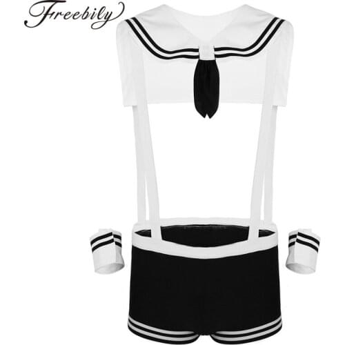 3Pcs Adult Men Sexy Sailor Costume Hot Erotic Sexy Slim Fit White Seaman Uniform Carnival Festival Halloween Male Costumes