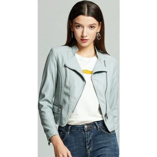 AIBODUO Women's Leather Jackets