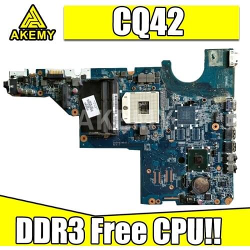 Akemy Main board 595184-001 For HP CQ42 CQ62 G42 G62 Laptop motherboard HM55 DDR3 Free CPU
