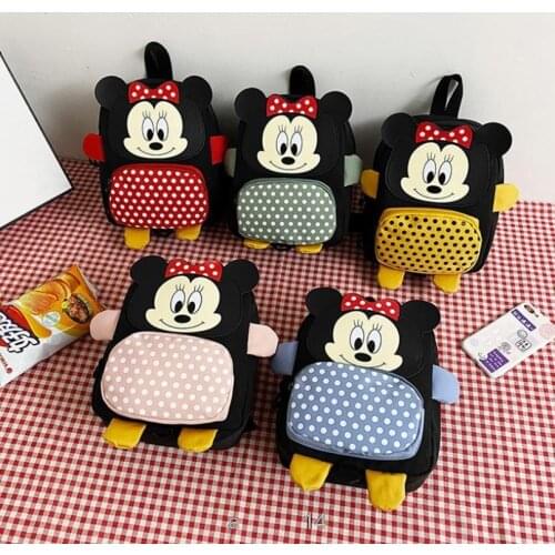 Disney cartoon children anti-lost package kindergarten bag Mickey Mouse girl boy cute anti-lost 3-6 year old baby small backpack