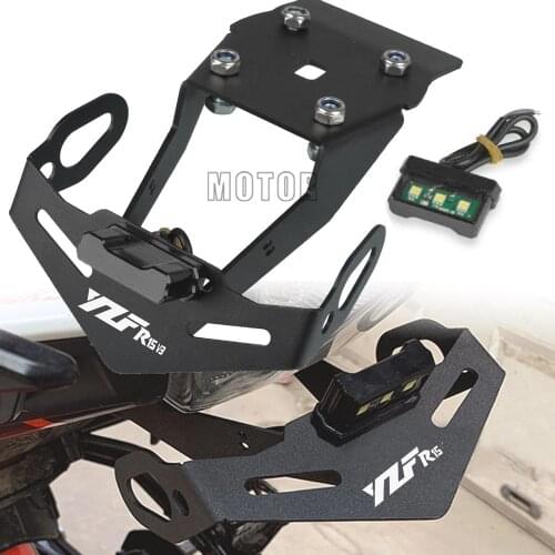 FOR YAMAHA YZF R15 V3 2017 2018 2019 2020 2021 YZFR15 R15V3 Motorcycle CNC Aluminum License Number Plate Frame Holder Bracket