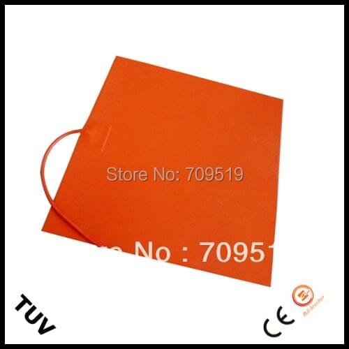 CE/TUV Certificate Electric Silicone 12 Volt Heating Element 300w 300*300mm for 3D Printer