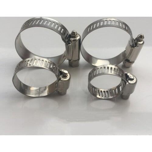 Free shipping 12pcs American stainless steel pipe clamp hoop home suit