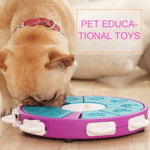Feeding Dog Puzzle Toy Dog Slow Feeding Device Anti-choking Healthy Durable ABS Food Bowl Disk Training Dog Cat Pet Toy