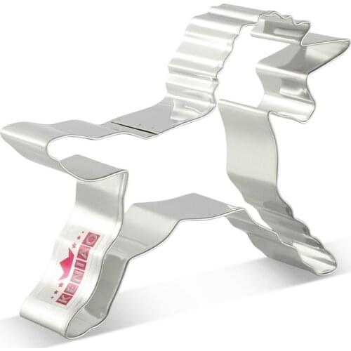 KENIAO Unicorn Whole Body Cookie Cutter for Kids Birthday - 11.2 x 8.7 cm- Biscuit/Fondant/Pastry/Bread Cutter - Stainless Steel