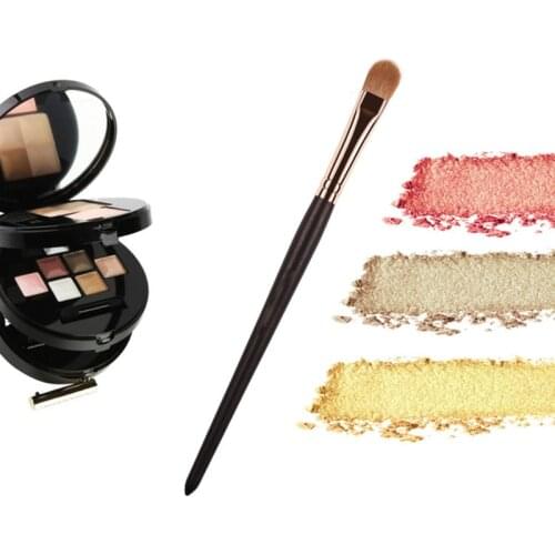 Goat Hair Eyeshadow Makeup Brush Eye Conceal Blending Brushes Rose Golden Black Eye Shadow Brow Eyeliner Makeup Tools 032