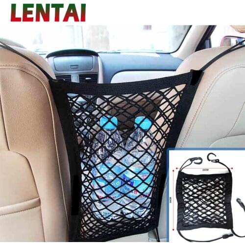 LENTAI 1PC Car storage net pocket Auto seat Phone bag For Toyota Avensis Rav4 Audi Q5 A6 Lifan X60 Renault Captur Skoda Yeti