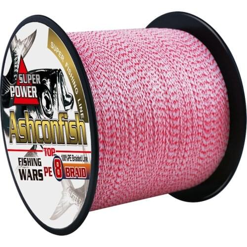 1500M 2000M long saltwater braided fishing line 8 Strands Super strong Extremely Low Smoother 6-300LBS mix color spot line weave
